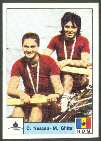 cc ita 1976 panini montreal 76 no. 156 cornelia neacsu marilena ghita rom w2 gold medal winners wrc lucerne