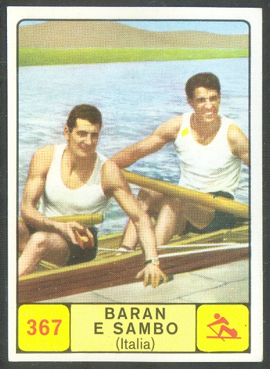 cc ita panini campioni dello sport 1968 69 no. 367 baran e sambo ita 2 olympic champions og mexico 1968