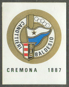 cc ita panini campioni dello sport 1970 71 societa sportive benemerite no. 69 b canottieri baldesio cremona 1887