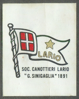 cc ita panini campioni dello sport 1970 71 societa sportive benemerite no. 71 a soc. canottieri lario g. sinigaglia 1891