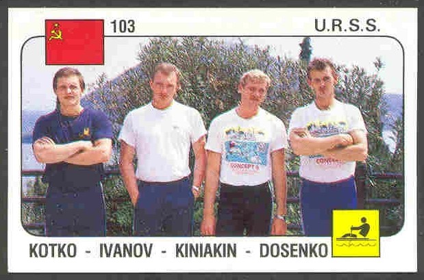 cc ita panini no. 103 urs 4x world champions 1986 1987 1