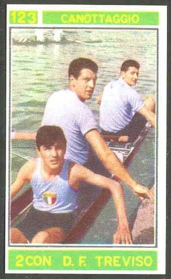 cc ita panini no. 123 campioni dello sport 1967 68 canottaggio 2con d.f. treviso m2 
