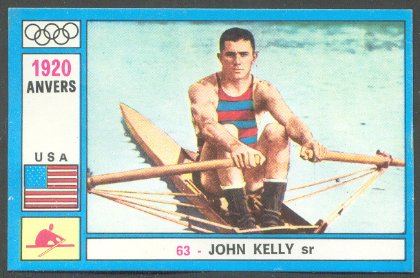 cc ita panini olympia no. 63 og antwerp 1920 john kelly sr. usa olympic champion 1x and 2x with paul costello