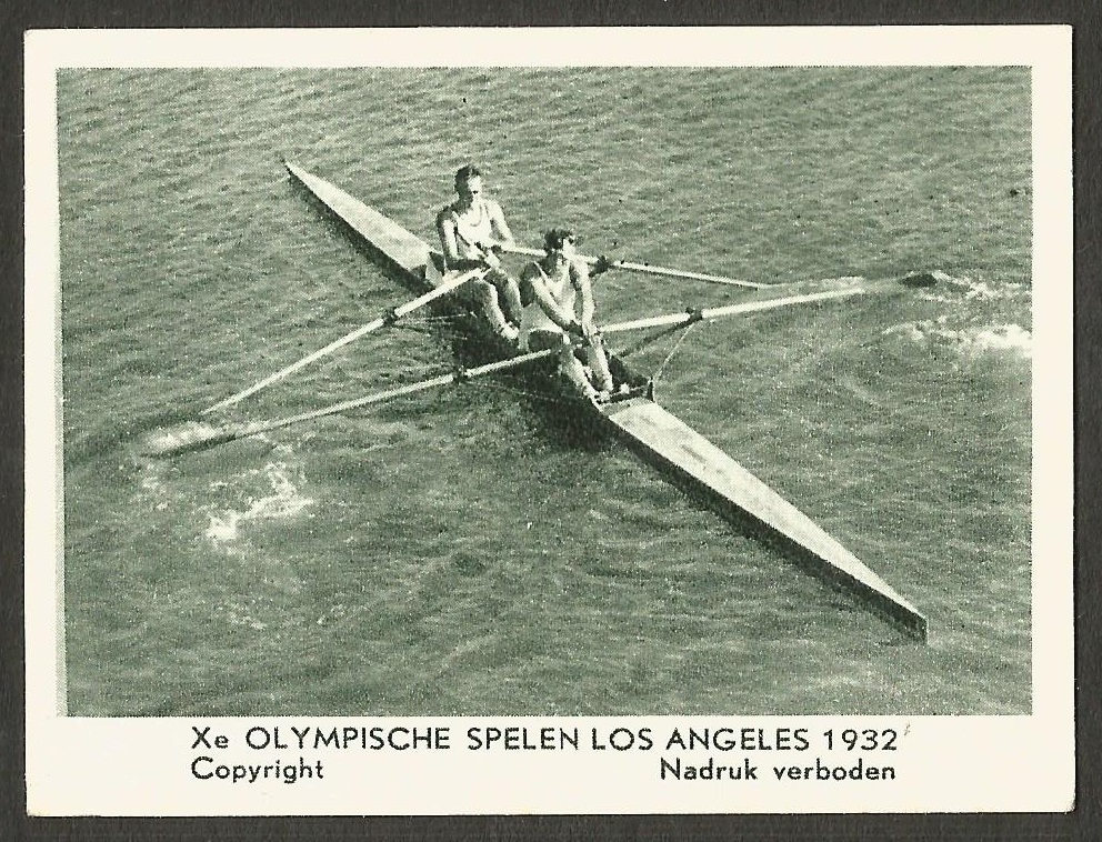 CC NED 1932 OG Los Angeles M2X gold medal winner crew K. Myers W.G. Gilmore USA