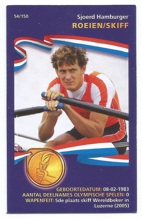 CC NED Go for Gold playing card No. 54 M1X Sjoerd Hamburger
