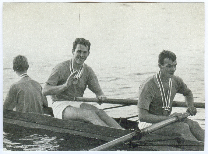 cc ned 1964 brio olympische spelen serie d foto no. d 1 eric hartsuiker herman rouw cox jan bos won the 2 bronze medal