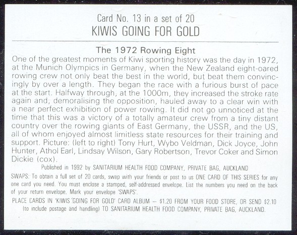cc nzl 1972 og munich explanations gold medal win for nzl 8 