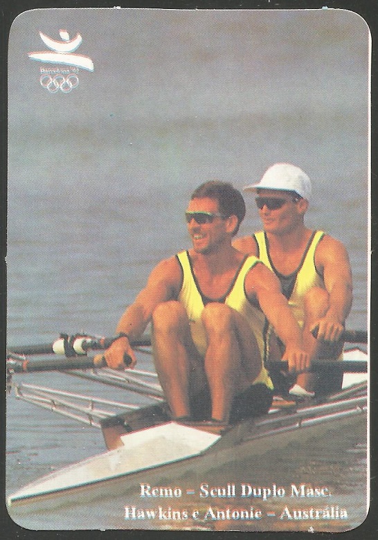 CC POR 1992 XXV Jogos Olimpicos No. 51 84 OG Barcelona M2X gold medal winners Hawkins Antonie AUS