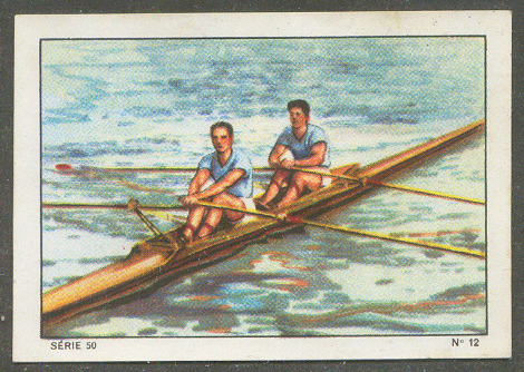cc sui 1937 nestle chocolate cards rowing series 50 no. 12