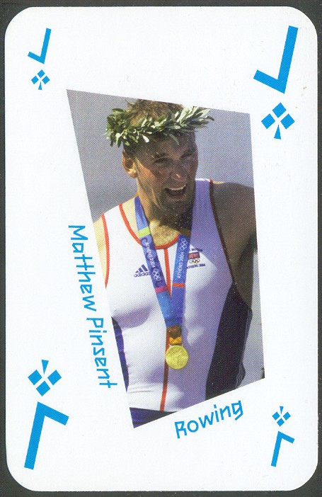 cc gbr 2007 locog playing card matthew pinsent 