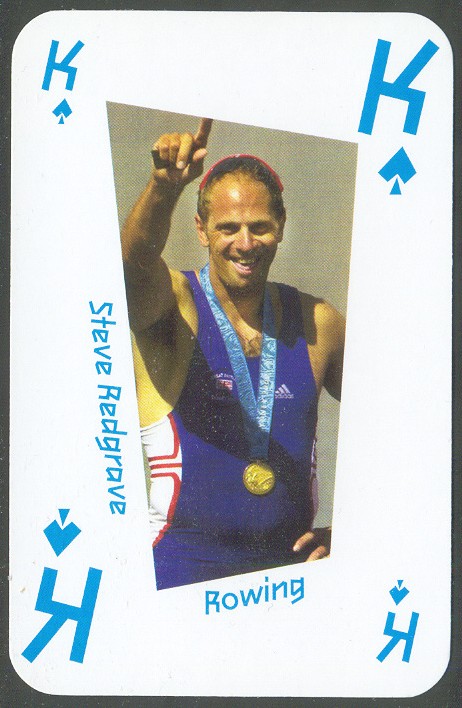 cc gbr 2007 locog playing card steve redgrave 