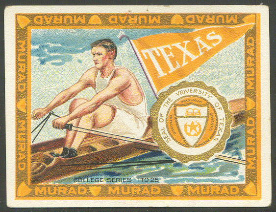 cc usa 1910 murad cigarettes college series 1 25 texas