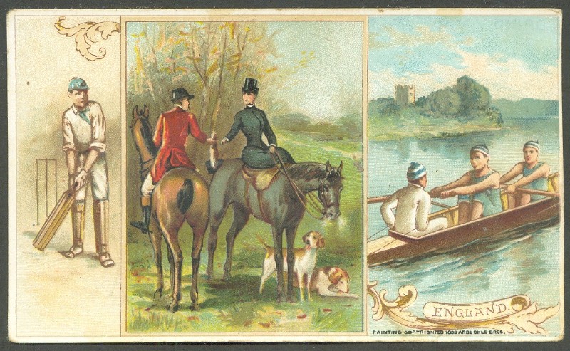 cc usa arbuckle bros. sports and pastimes of all nations no. 2 england