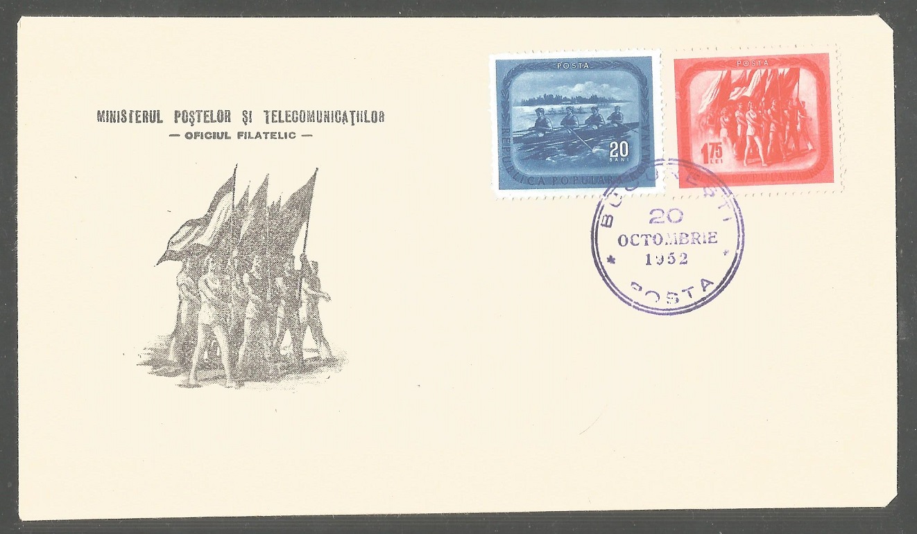 FDC ROU 1952 Oct. 20th 