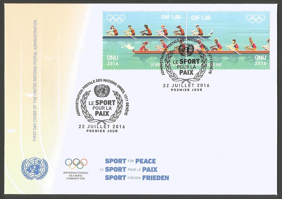 FDC UNO Geneva 2016 July 22nd Sport for Peace