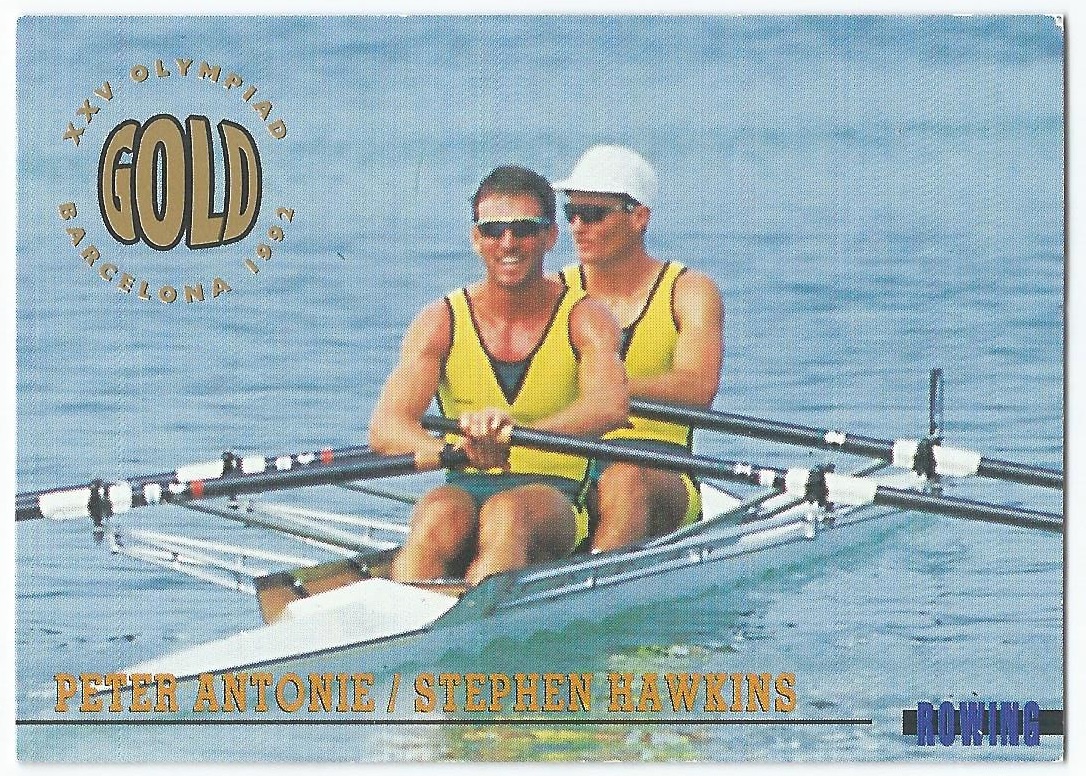 CC AUS 1996 INTREPID No. 65 OG Barcelona Peter Antonie Stephen Hawkins AUS M2X gold medal winners