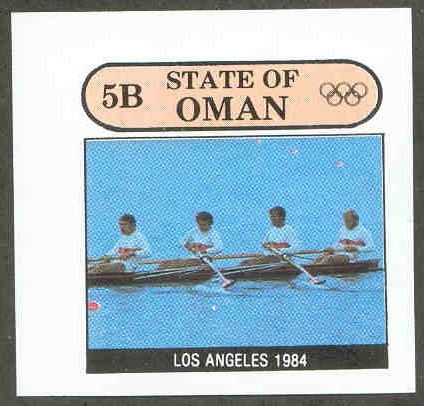 Cinderella OMAN OG Los Angeles imperforated GER 4 at OG Munich 1972