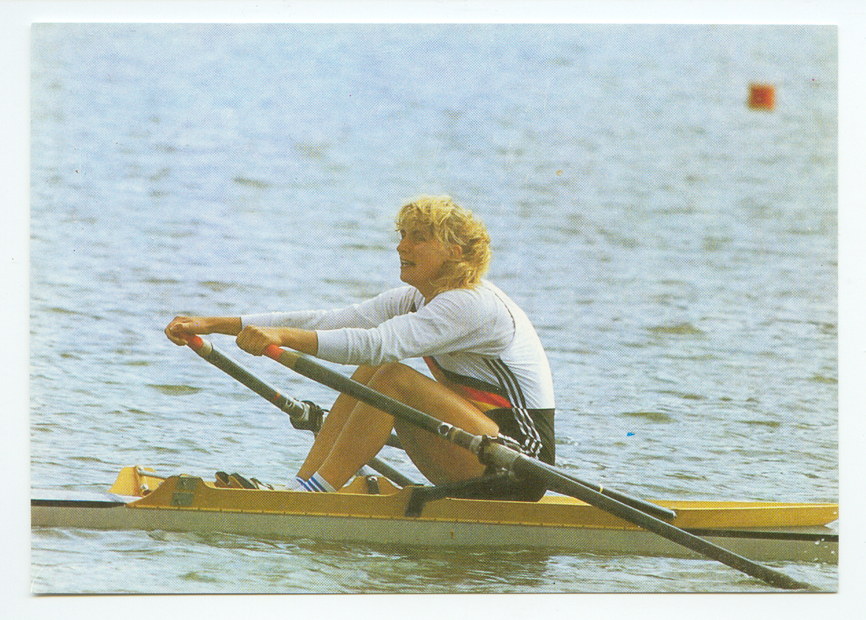 PC GDR 1988 Photo of J. Berendt gold medal winner at the OG Seoul 1988 in the W1X