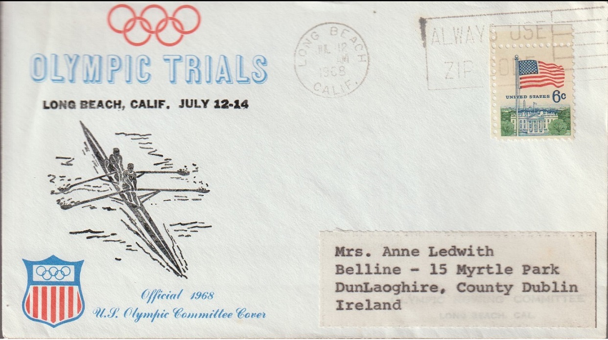 Illustrated cover USA 1968 Olympic Trials Long Beach California July 12th 14th