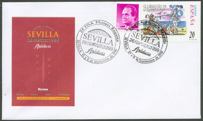 illustrated cover esp 1999 fisa masters regatta sevilla with pm