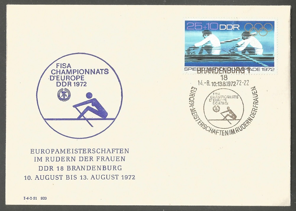 illustrated cover gdr 1972 werc brandenburg logo pm aug. 14th