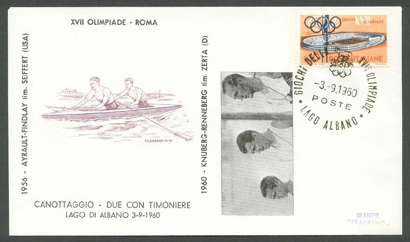 illustrated cover ita 1960 og rome ger winner of 2 event with pm of final sept. 3rd 
