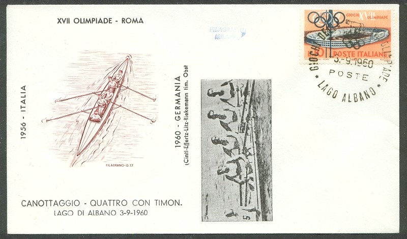 illustrated cover ita 1960 og rome ger winner of 4 event with pm of final sept. 3rd 