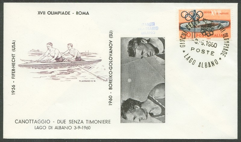 illustrated cover ita 1960 og rome urs winner of the 2 event with pm of final sept. 3rd 