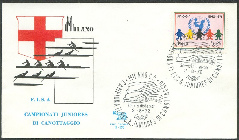 illustrated cover ita 1972 jwrc milano with pm aug. 2nd