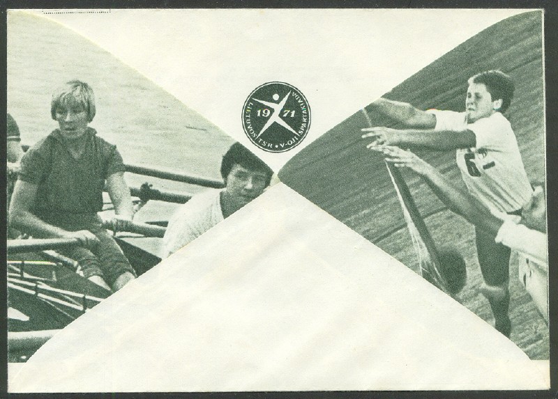 illustrated cover urs 1970 fifth spartakiad of ltu ssr 1971 with photo of s. grutsova european champion w4x 1967 at vichy and 1969 at klagenfurt reverse