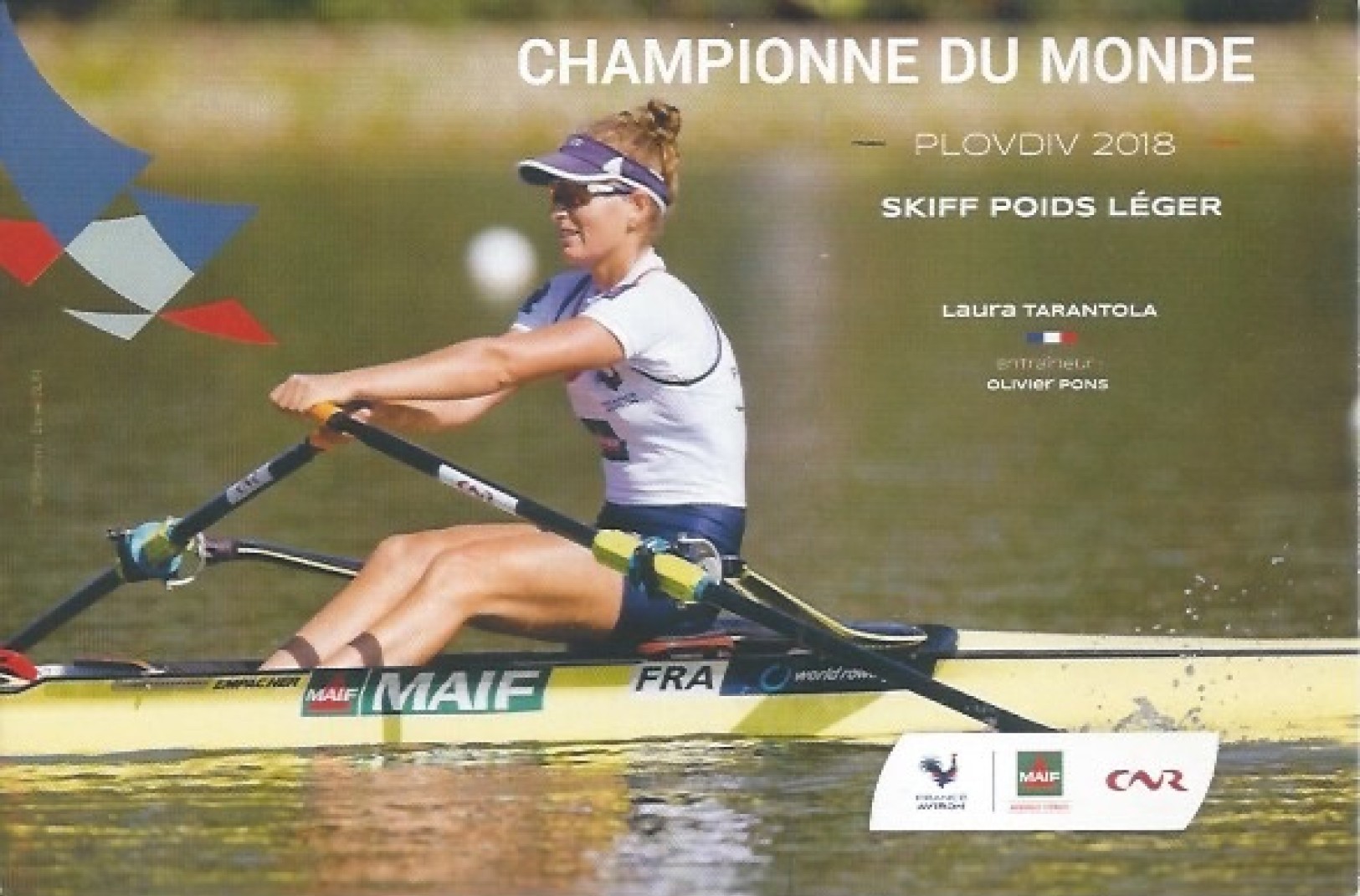 PC FRA WRC Plovdiv 2018 LW1X gold medal winner Laura Tarantola FRA