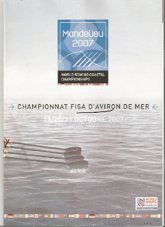 Leaflet FRA 2007 World Rowing Coastal Championships Mondelieu