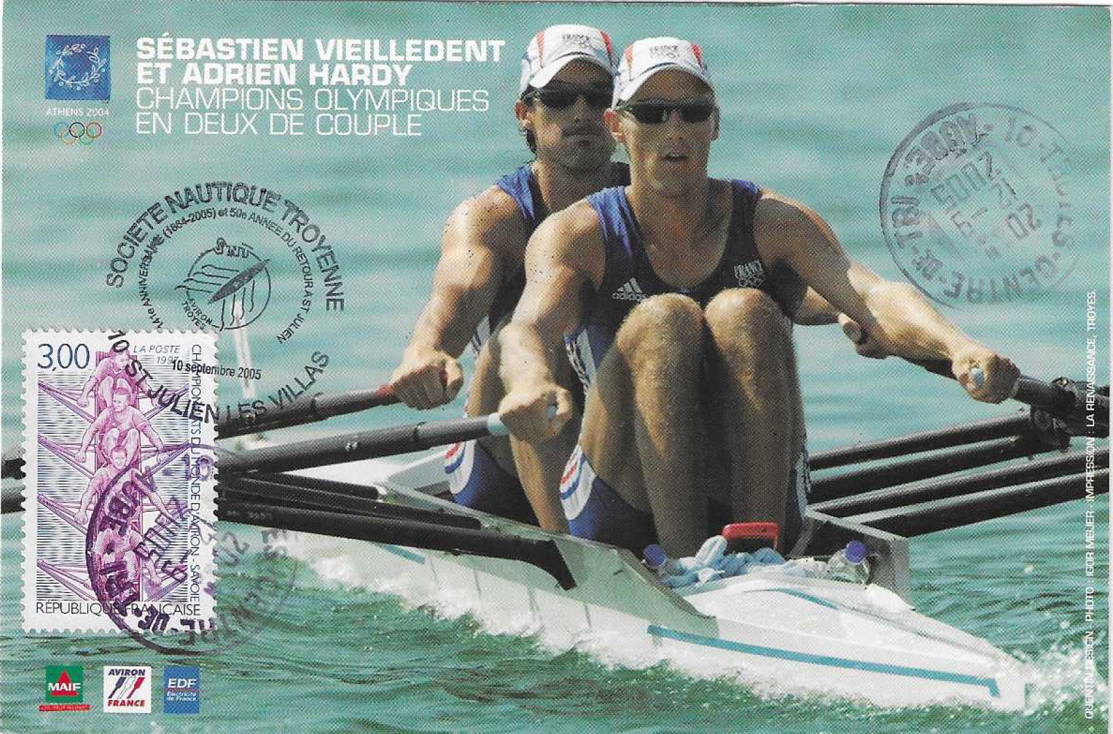 MC FRA 2004 S. Vieilledent 6a. Hardy M2X gold medal winners at OG Athens