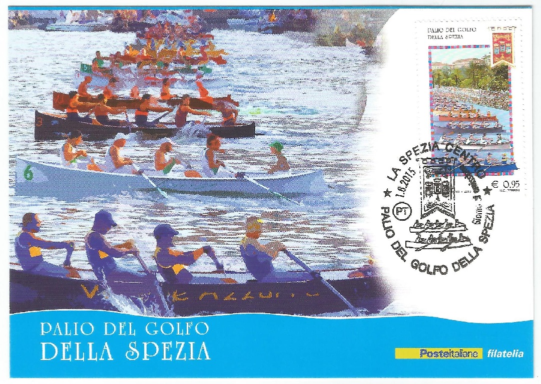 mc ita 2015 palio del golfo della spezia with fdc pm aug. 1st
