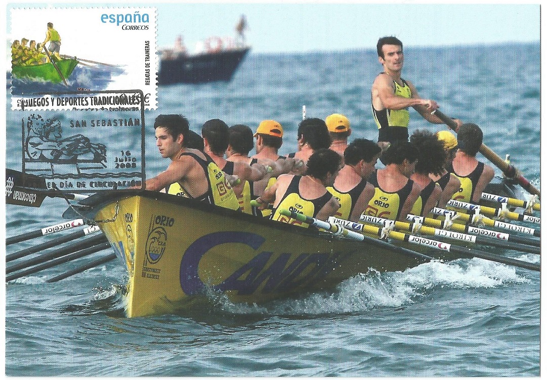 MC ESP 2008 July 16th FDC PM Regatas de Traineras San Sebastain 