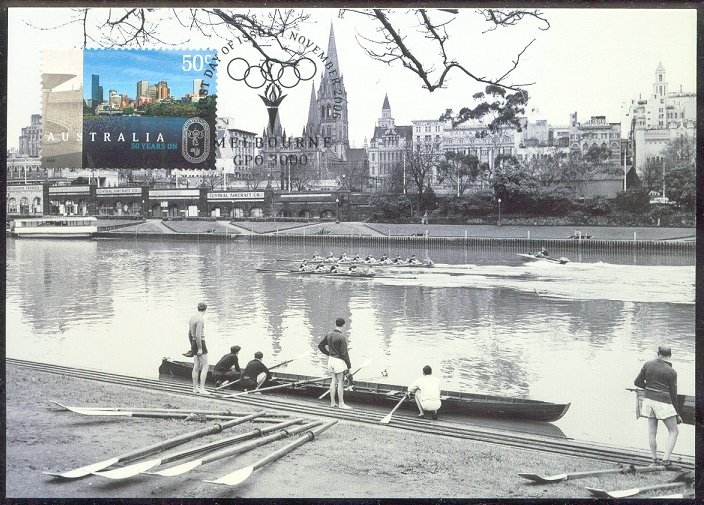 mc aus 2006 nov. 1st the melbourne olympics rowing on the yarra river