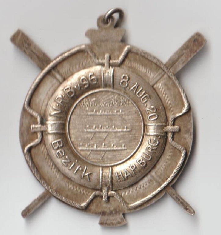 Medal GER 1920 Harburg Regatta organized by Norddeutscher Rudererbund von 1896