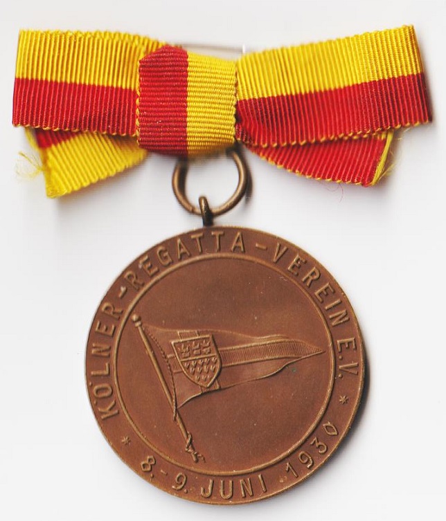 Medal GER 1930 Cologne Regatta Verein Mosel und Saar Regatta Verband