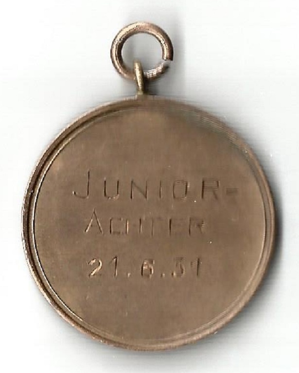 Medal GER 1931 Saale Regatta Verein Halle founded 1904 reverse