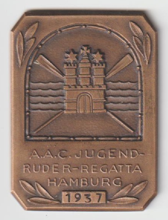 Medal GER 1937 Hamburg A.A.C. Jugend Ruder Regatta
