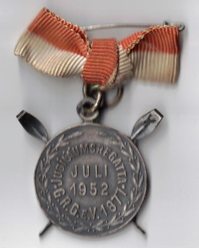 Medal GER 1952 Giessen Regatta 75th anniversary of Giessener Rudergesellschaft 1877