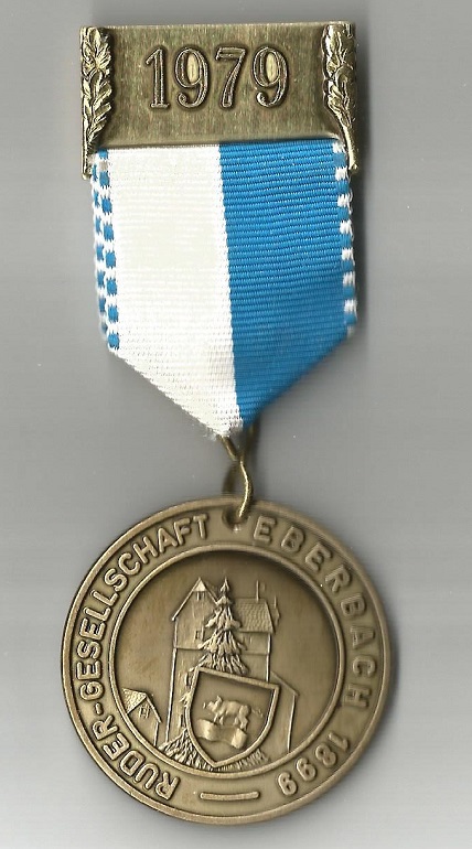 Medal GER 1979 Eberbach regatta organized by RG Eberbach 1899