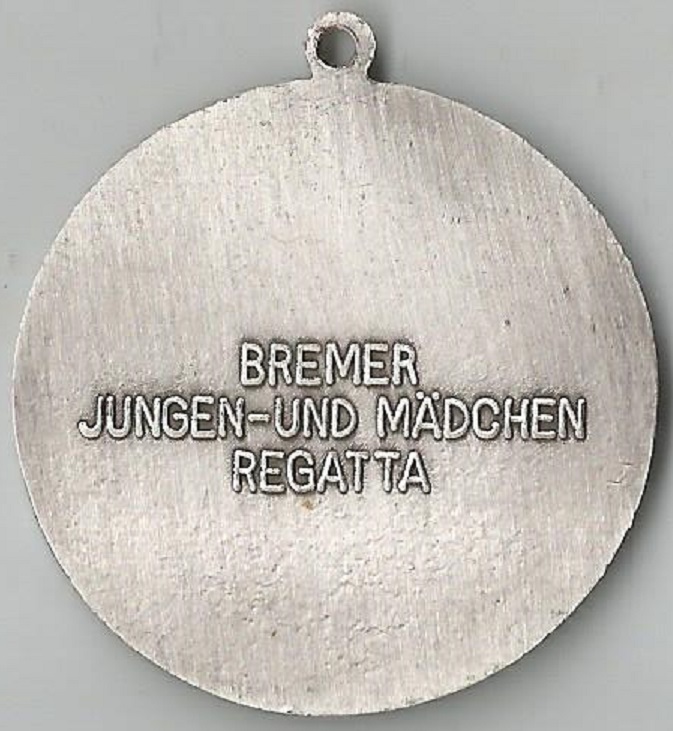 Medal GER Bremer Ruderverein von 1882 regatta for boys and girls 10 14 years old reverse