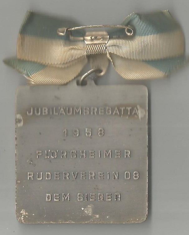 Medal GER Floersheim Regatta 1958 reverse