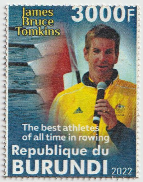 Stamp BDI 2022 unauthorized issue James Bruce Tomkins AUS