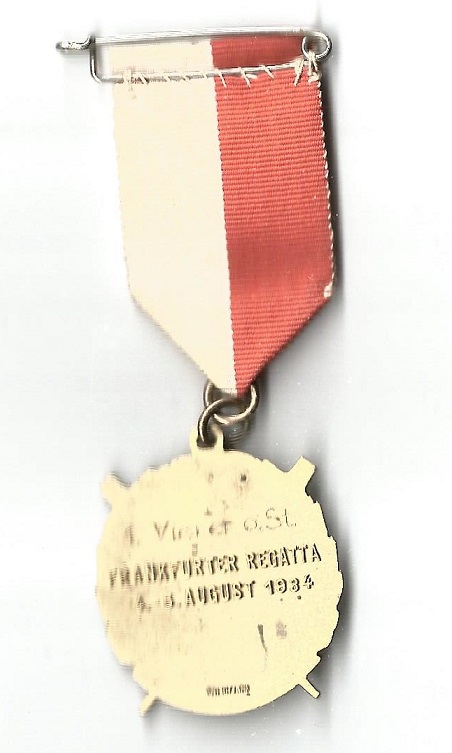 medal ger 1934 frankfurt regatta aug. 4th 5th coxless four reverse