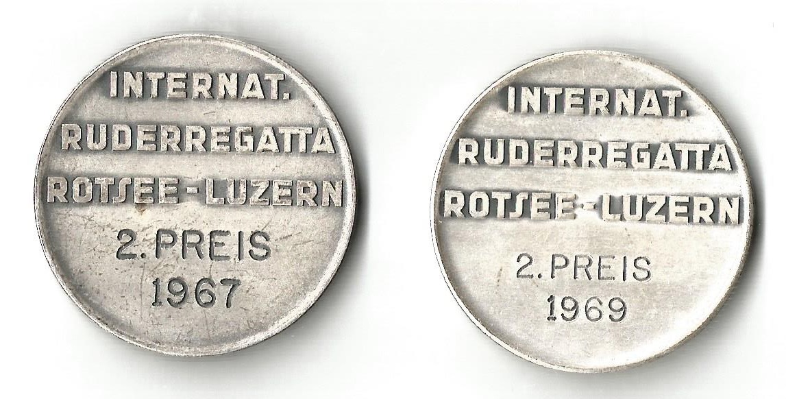 Medal SUI 1967 1969 1971 International regatta Lucerne second prize