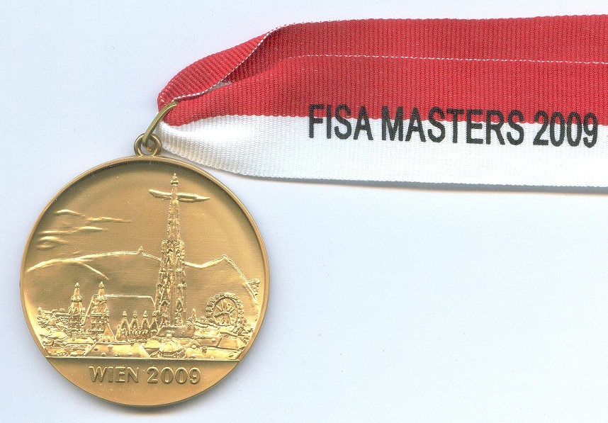 medal aut 2009 fisa masters regatta vienna front