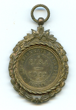 medal fisa 1912 erc geneva reverse