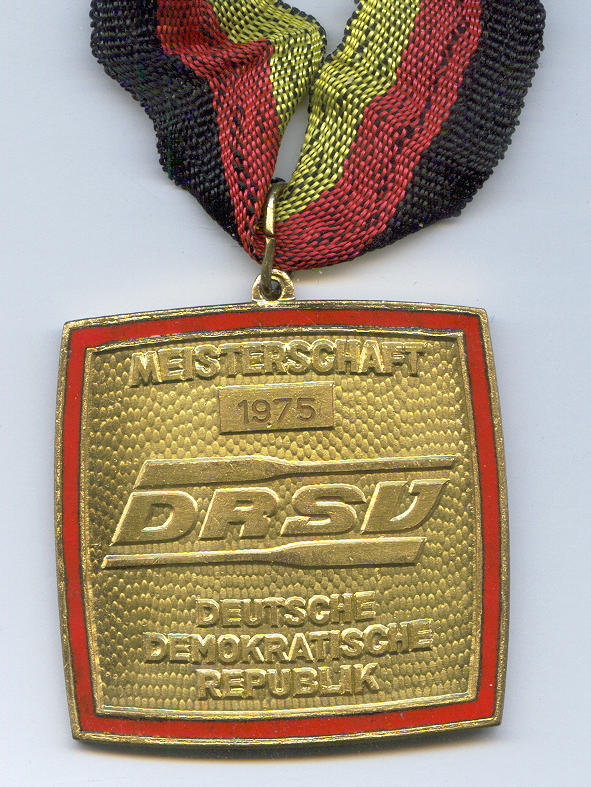 medal gdr 1975 championship 4 2000m 